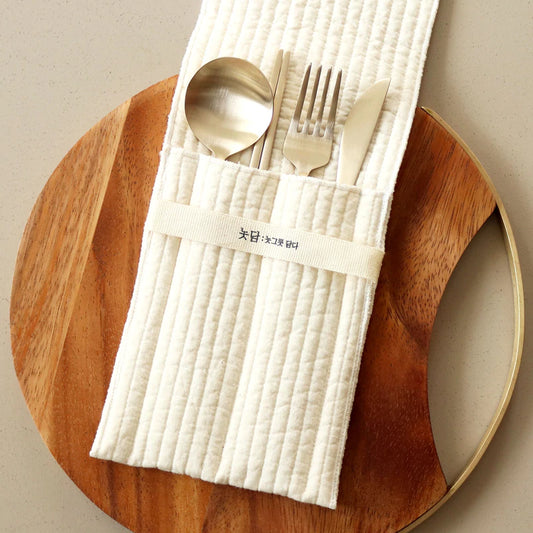 Quilted Cutlery Pouch (2pc)