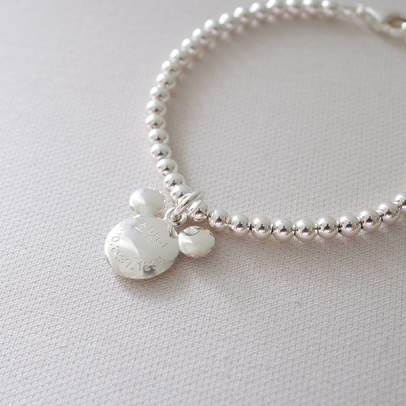 Mouse Ears Pendant Bracelet