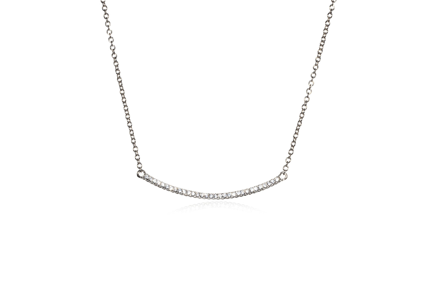 Curved Bar Necklace (Silver) | (Gold)